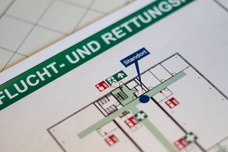 Fluchtwege und Rettungswege Plan erstellen lassen
